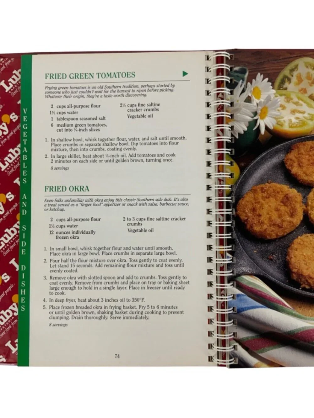 Lubys Cafeteria 50th Anniversary Recipe Collection Cookbook Spiral-Bound 1996
